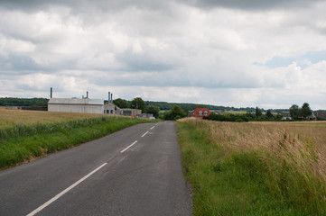 industrial building in the Danish countryside
