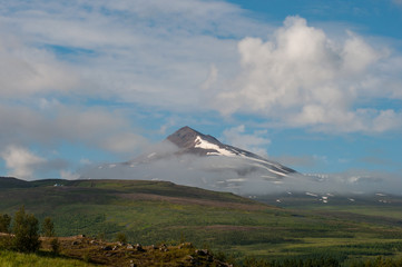 Sulur mountain near Akureyri in North Iceland