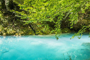blue water