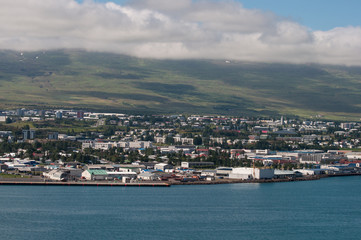 Fototapeta na wymiar City of Akureyri in Iceland