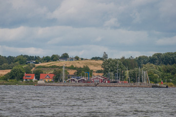 Village of Broende on Oroe island in Denmark
