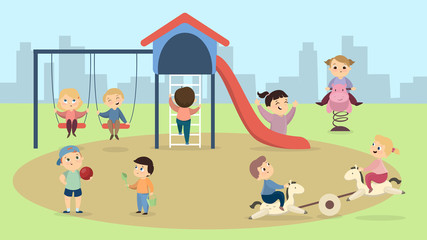 Children at playground.