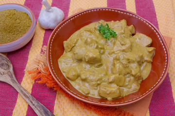 poulet au curry