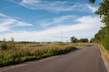 Ugledigevej road in town of Oerslev in Denmark