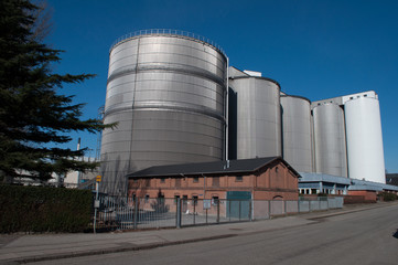 Silo in Nykoebing F in Denmark