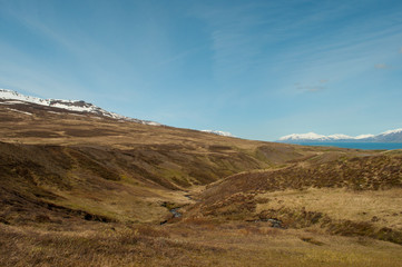 Fototapeta na wymiar Glerardalur valley in Iceland