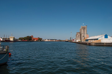 Naklejka premium Korsoer harbor in Denmark