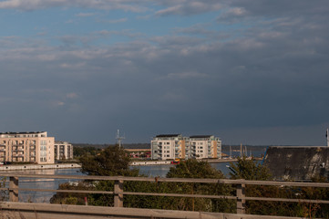 Fototapeta na wymiar skyline of Vordingborg in Denmark