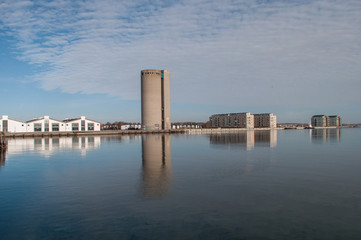 Naklejka premium Vordingborg skyline in Denmark