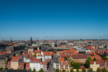 Fototapeta na wymiar aerial photo of Copenhagen