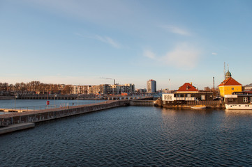 Naklejka premium Sluseholmen in Copenhagen harbor
