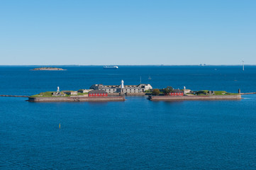 Obraz na płótnie Canvas Trekroner fortress in Copenhagen harbor