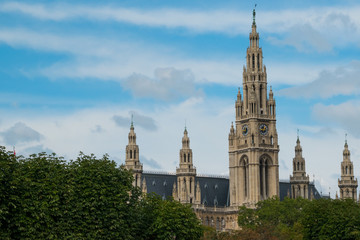 Naklejka premium Rathaus in Wien