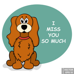 Dog. A pet. Vector illustration. The icon. For your design.