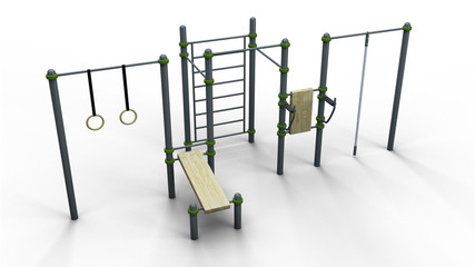 street sport rack 10 3d illustration render