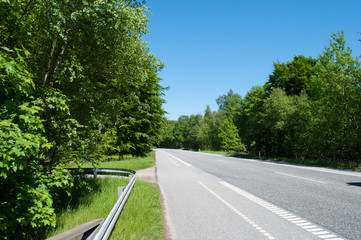 Fototapeta premium Road near Alleroed in Denmark