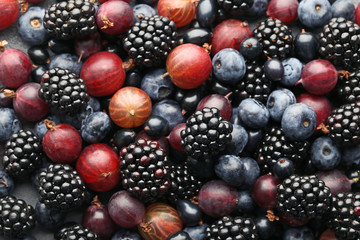 Ripe and sweet berries background