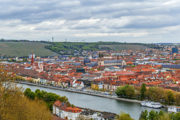 Fototapeta na wymiar View of Wurzburg, Germany