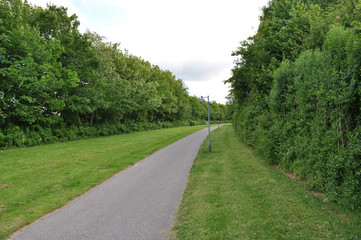 pathway in Aalborg in Denmark