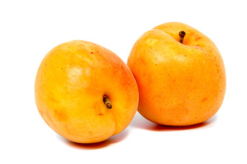 Large juicy peaches. Useful dietary and vegetarian food.