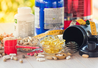 Nutritional supplements in capsules and tablets.