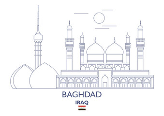 Baghdad City Skyline, Iraq