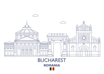 Bucharest  City Skyline, Romania