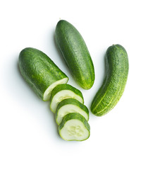 Fresh sliced cucumber.