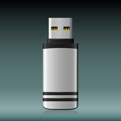 Vector isolated USB pen drive