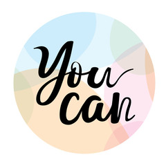 Calligraphy postcard or poster graphic design typography element. You can hand drawn calligraphy lettering