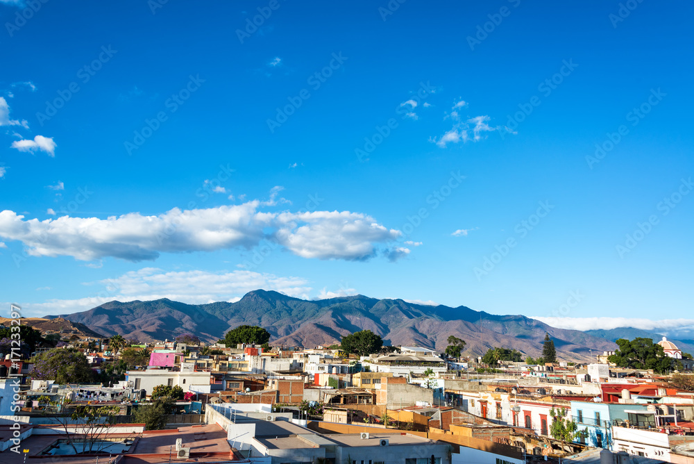 Canvas Prints Oaxaca Cityscape View