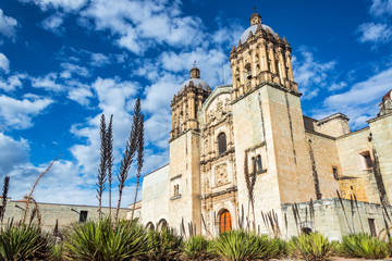 Fototapeta na wymiar Oaxaca Church and Beautiful Sky