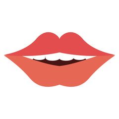 smiling mouth dental care related icon image vector illustration design 