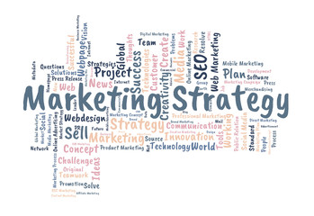 Marketing Strategy word cloud