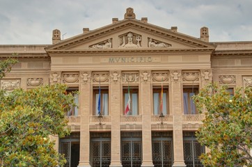 Ville de Messine en Sicile, sur les bords du détroit