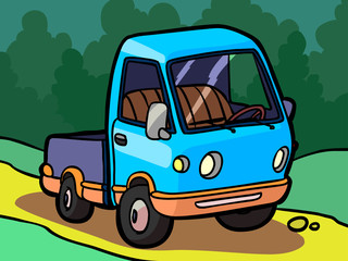 Cartoon image of a small truck