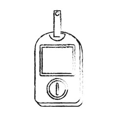 glucometer healthcare icon image vector illustration design  sketch style