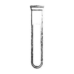 test tube with blood healthcare icon image vector illustration design  sketch style