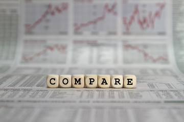Compare word built with letter cubes