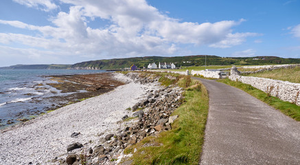 Road on Rathlin Island, Antrim, Northern Ireland