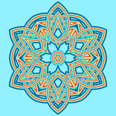 Colorful Mandala. Ethnic tribal ornaments