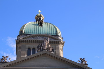 Fototapeta na wymiar Federal Palace of Switzerland, Bern, detail