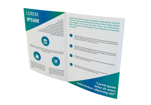 Open Brochure Mockup 4