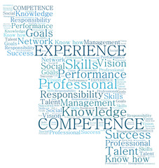 Competence word cloud