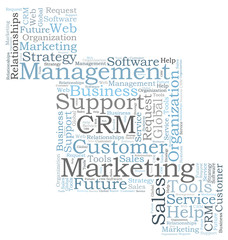 CRM word cloud
