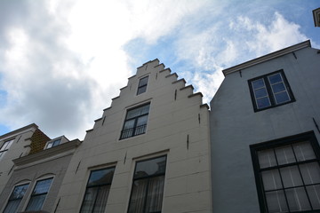 Hausfassade in der Altstadt von Middelburg in Holland