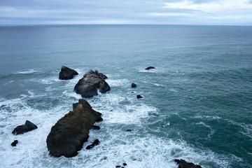 Pacific ocean coast. Pacific.  California