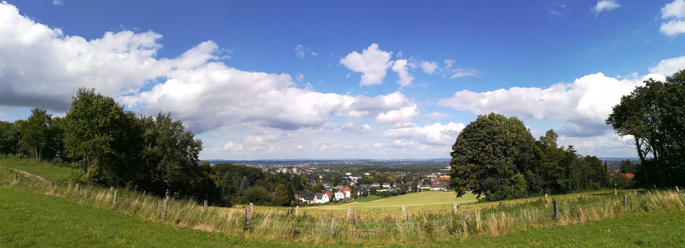 Panorama Bielefeld und Wiehengebirge