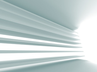 Futuristic White Architecture Design Background