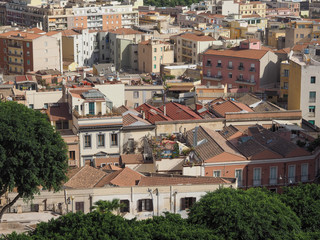 Aerial view of Cagliari